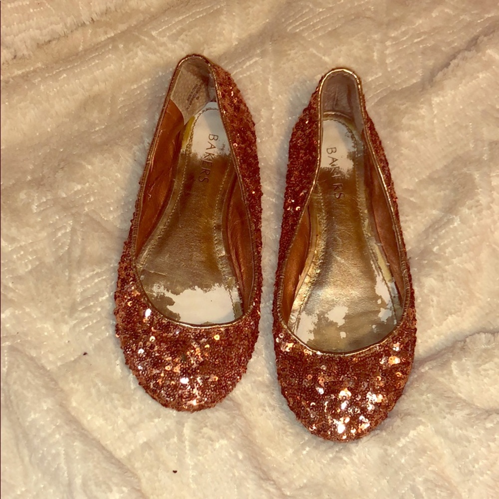 Pink Glitter Flats